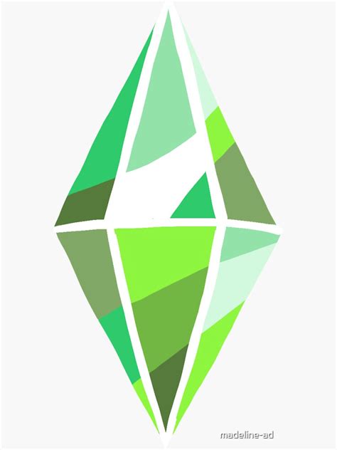 Sims 4 Plumbob Sticker For Sale By Madeline Ad Redbubble