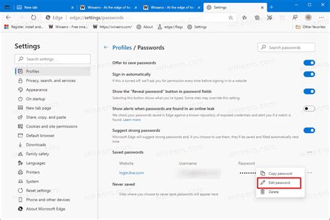 How To View All Passwords Saved In Microsoft Edge Edge Manage Windows