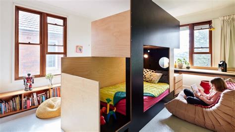 Cool Bunk Beds As A Centre Divider Create Two Rooms From One Nz