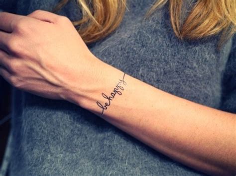 Bracelet Tattoo With Important Words Wrist Bracelet