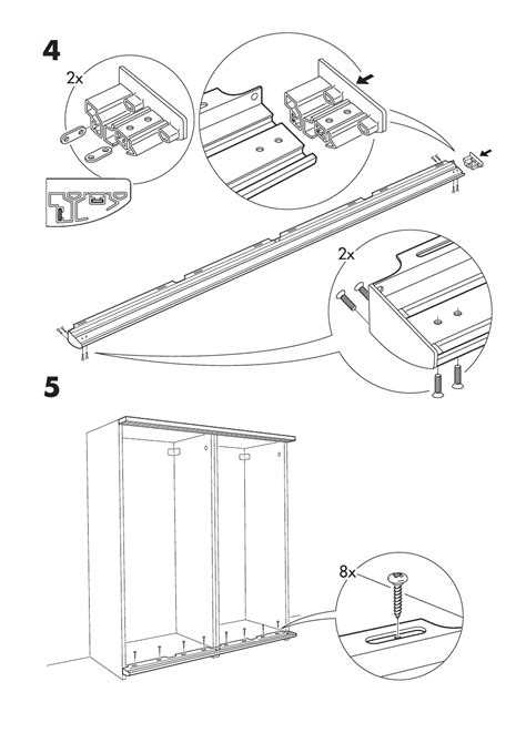 Assembly instructions download pdf (5 mb). IKEA PAX MALM SLIDING DOOR 39X79" Assembly Instruction ...
