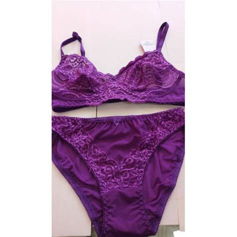 Lady Fit Lycra Cotton Purple Bra Panty Set Rs 350 Set Lady Fit