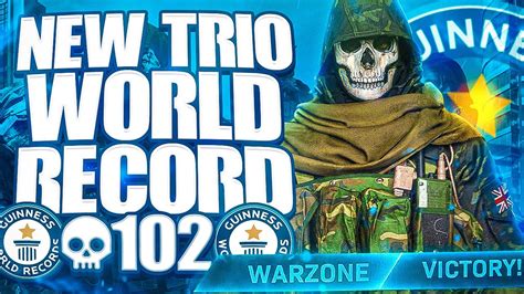 New Warzone Trio World Record 102 Kills Warzone High Kill