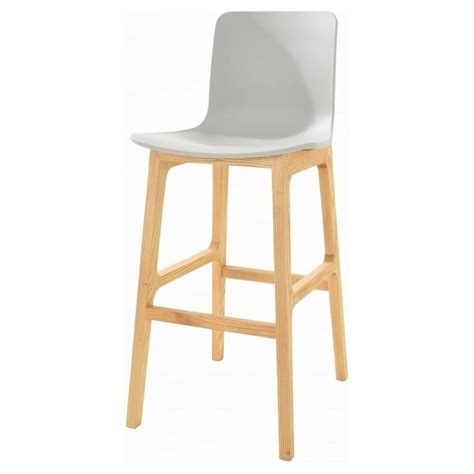 Buy Grey And Light Wood Contemporary Bar Stool From Fusion Living