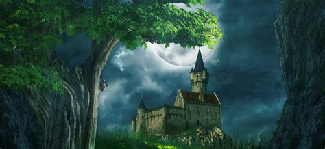 Anime Castle Photos 300dpi  Meadow Background Image For Free Download