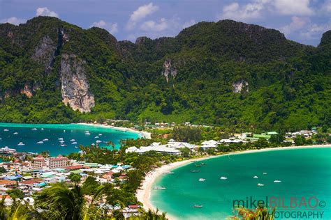 Phi Phi Don Island From A Viewpoint Thailand Mikel Bilbao Photos