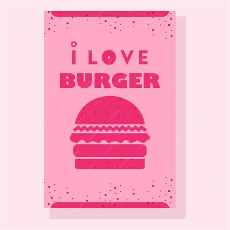 Premium Vector Quotes Poster Eat Burger Delicious In Flat Design Concept