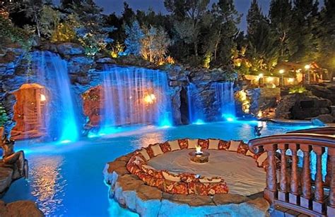 Large Waterfall With Cave Create A Luxury Waterfall Pool Dream Pools