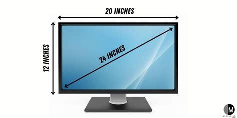 How Big Is A 24 Inch Monitor Measuring Stuff