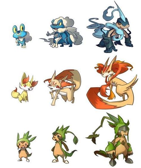 6th Gen Starter Evolutions Best Ones Ive Seen So Far Pokemon