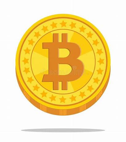 Crypto Currency Vector Symbol Bitcoin Illustration Yellow