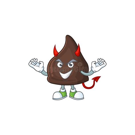 A Picture Of Devil Chocolate Conitos Cartoon Character Design Stock