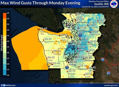 Nws Seattle On Twitter Strong Gusty Winds Expected Today Especially