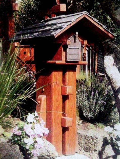 A playful mailbox post idea; stone mailbox post designs | Mailbox post, Craftsman ...