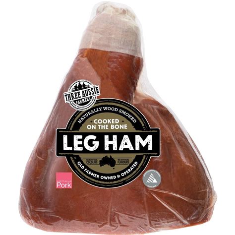 Three Aussie Farmers Half Leg Ham 32kg 52kg Woolworths