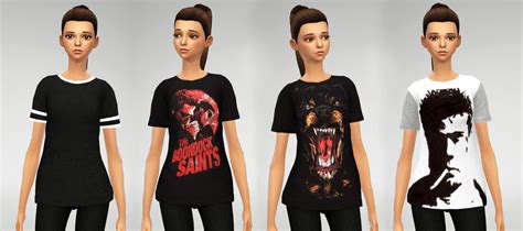 My Sims 4 Blog 21 Baggy T Shirts For Females By Daniparadise