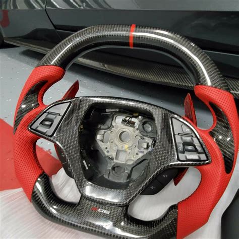 C7 Corvette 6 Gen Camaro Carbon Fiber Steering Wheel C7 Performance