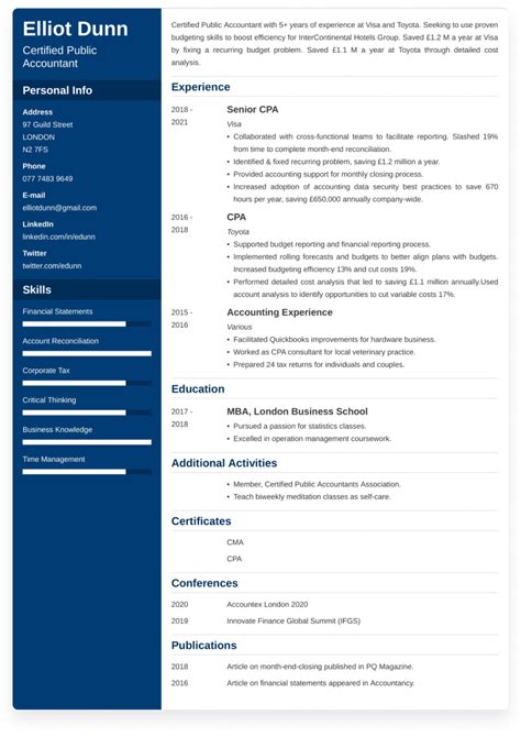 50 Free Cv Examples A Sample Curriculum Vitae For Every Job