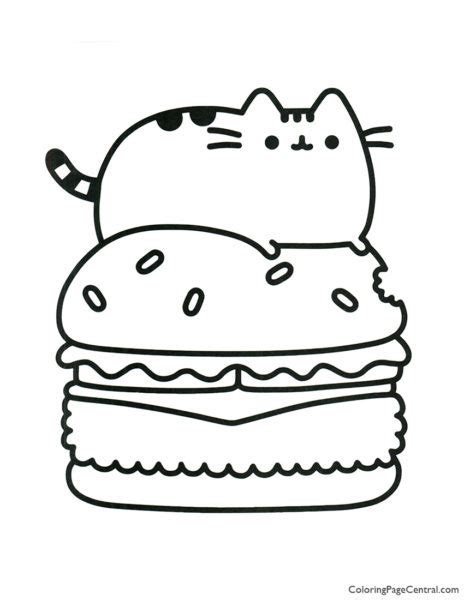 Pusheen Coloring Page 11 Coloring Page Central