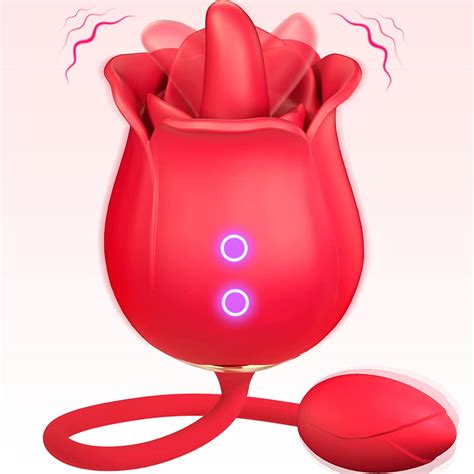 Licking Tongue Rose Toy With Vibrating Egg Rose Toy Official®