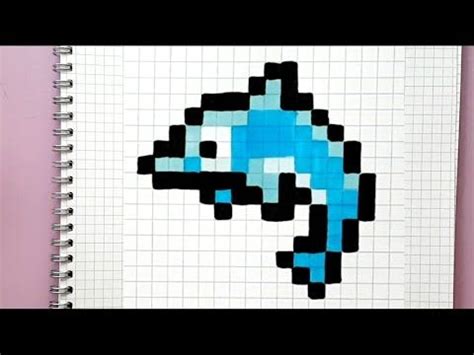 Afficher l image d origine grille vierge pixel art a. PIXEL ART FACILE : DESSINER UN DAUPHIN :) - YouTube | Dessin petit carreau, Pixel art animaux ...