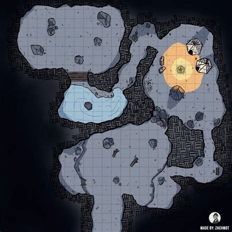 Oh god, now it's getting dark. Goblin Cave - 25x25 | Cave Map - battlemaps in 2020 | Fantasy map, Map, Dungeon maps