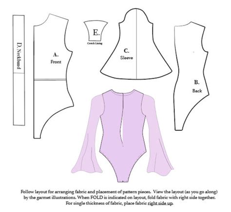 Bodysuit Sewing Pattern Instant Download Pdf With Detailed Etsy