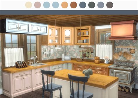 Sims 4 Country Kitchen Kit Stove Fridge Recolor Best