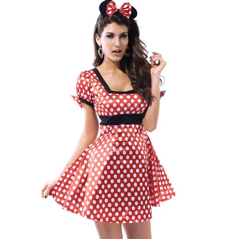 Adult Mickey Mouse Costume Sexy Mickey Mouse Apparel Party Costume 2pcs