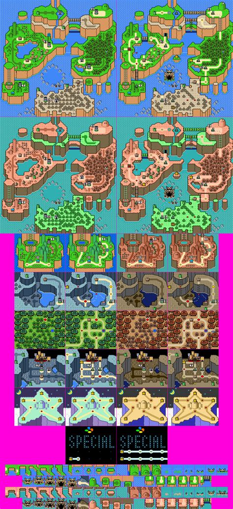 Completed Super Mario World Map United States Map