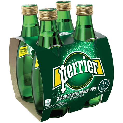 Perrier Sparkling Natural Mineral Water 1115 Fl Oz 4 Count