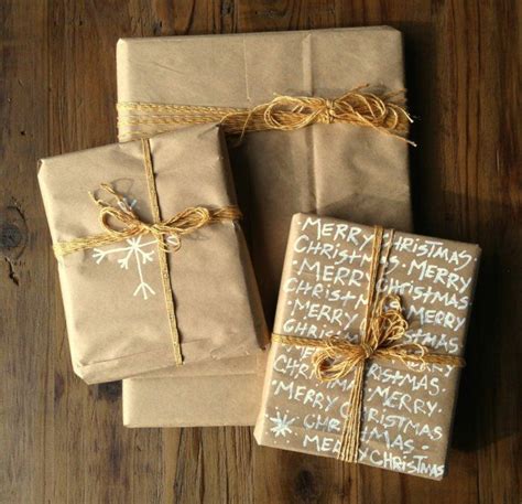 Papier cadeau kraft idées pour un emballage cadeau de Noël unique