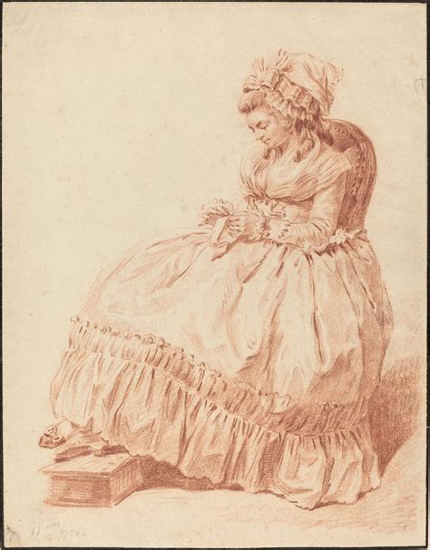 1788 Louis Rolland Trinquesse Seated Woman