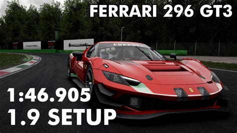 Ferrari 296 GT3 ACC V 1 9 Monza Hotlap Setup 1 46 905 YouTube