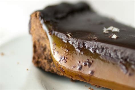 Salted Caramel Chocolate Tart Vegan One Green Planet