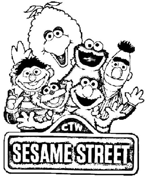 Sesame Street Coloring Pages Coloriage Dessin Sesame Street My Xxx