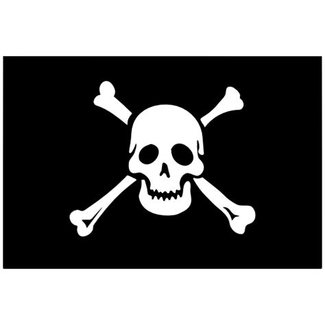 Classic Pirate Skull Flag Sticker