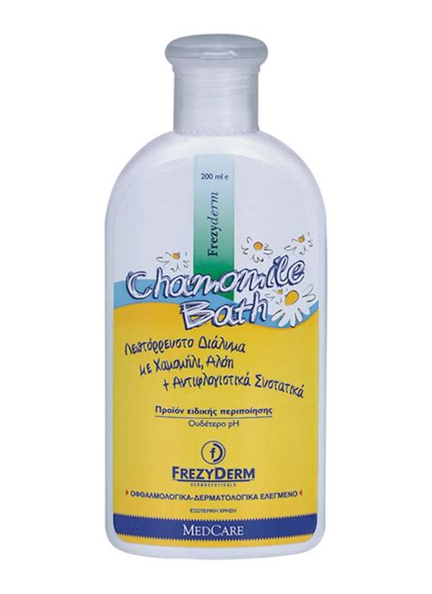 The tea tree oil soothes scratchy scalps, while the lavender essential oil has a calming effect. BABY CHAMOMILE BATH | FREZYDERM