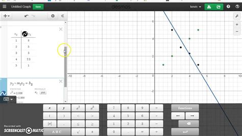 Plotting Two Data Sets In Desmos Youtube