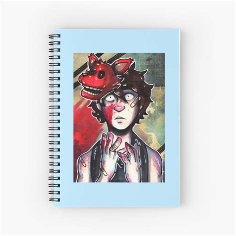 Michael Afton Funny Fanart Sticker Spiral Notebook For Sale By