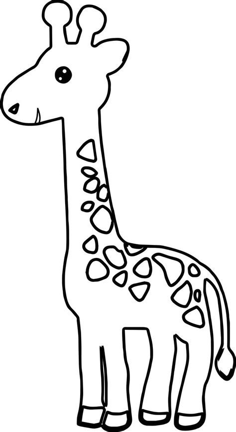 Cute Giraffe Colouring Pages Sketch Coloring Page