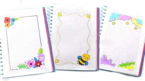 Bordes Para Cuadernos Faciles Y Bonitos Bordes Para Cuadernos Bizimtube Creative Diy Ideas