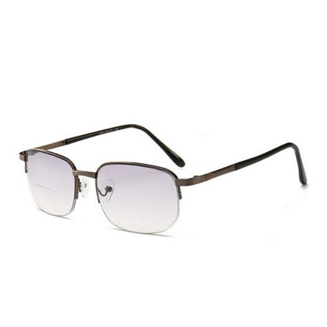 Tinted Bifocal Reading Glasses Half Rimless Readers Mens Womens 10 ~ 40 Kfa463 Ebay