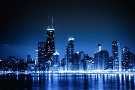Chicago Skyline Backgrounds Wallpaper Cave