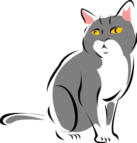 Cat Vector Png Clipart Best