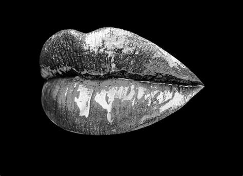 Premium Photo Sexy Lip With Red Lipstick Kiss Isolated On Black Background
