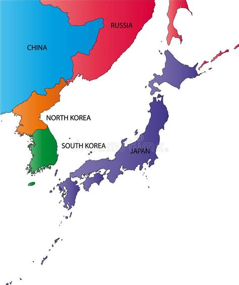 Japan map map of japan japan prefecture map. Color map of Japan. With Russia, China, South and the North Korea. Very exact ma , #Affiliate, # ...