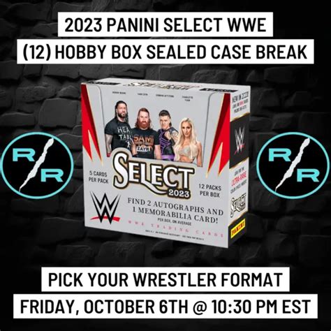 Butch Panini Select Wwe X Hobby Box X Case Wrestler Break
