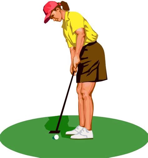 Clip Art Woman Golfer Clip Art Library