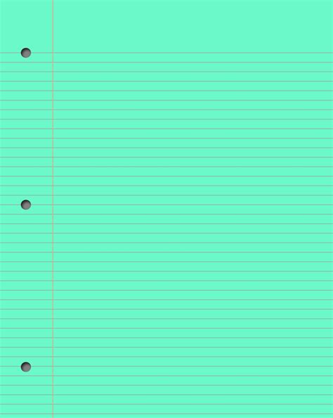 57 Awesome Colored Lined Notebook Paper